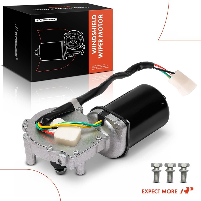 A-Premium Front Windshield Wiper Motor Compatible with Freightliner FL70 and