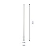 1Pcs Net Curtain Rods Extendable,Ajustable Extension Curtain Poles No Drill