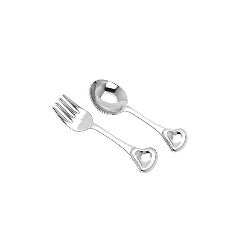 Krysaliis Juego de cuchara y tenedor de plata, Sweetheart