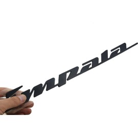 2X Impala Ss Rear Quarter Panel Emblems Car Letter Badge 3D Sticker Decal Replacement for 1994 1995 1996 Impala (Matte Black)