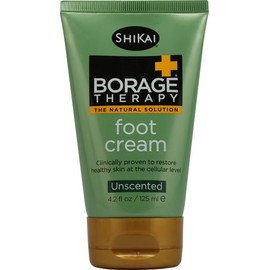 Shikai Borage Therapy Foot Cream Unscented -- 4.2 fl oz - 2pc