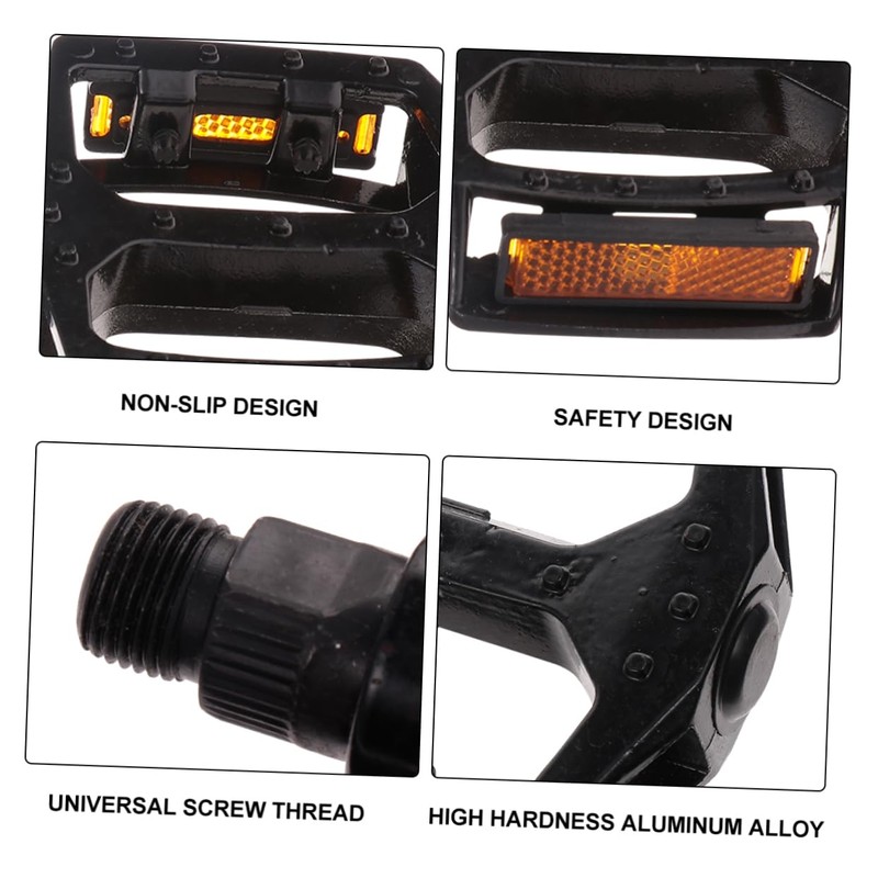 Abaodam 1 Pair Aluminium Alloy Bike Pedals Multi Purpose Easy