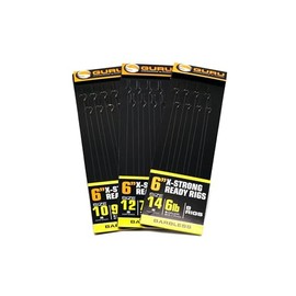 Guru 6" Pole Rigs Ready Tied Hooklength All Patterns and Sizes: XS Size 14