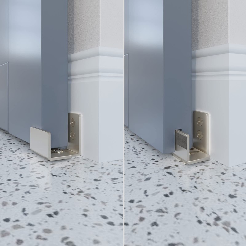 EaseLife Sliding Barn Door Bottom Floor Guide,U Shape,Flexible Adjustable Fit