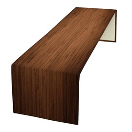 Camino de mesa rústico de madera vintage marrón, patrón de tabla de madera, decoración de jardín, granja, boda, fiesta, vacaciones, cena, hogar, 13 x 60 pulgadas