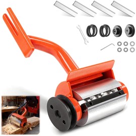 Jerliflyer Log Peeler, Log Debarker Designed for Husqvarna and STIHL, Chainsaw Attachment for Wood Debarking with 4 Blades fits, Efficient Wood Debarking Tool for Timber Processing