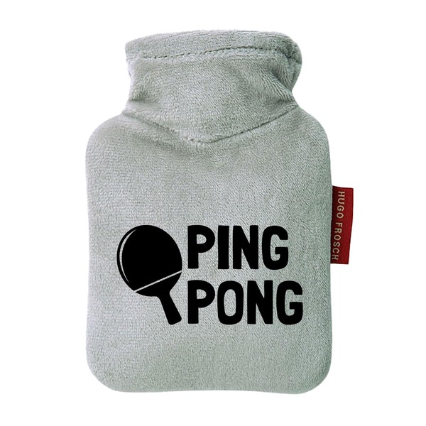 Huuraa Taschenwärmer Ping Pong Tischtennis Geschenk 0,2 Liter Grey Mini