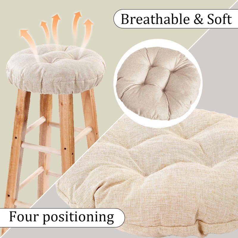 LYLNBYWK Bar Stool Covers Set of 2, Stool Covers Round