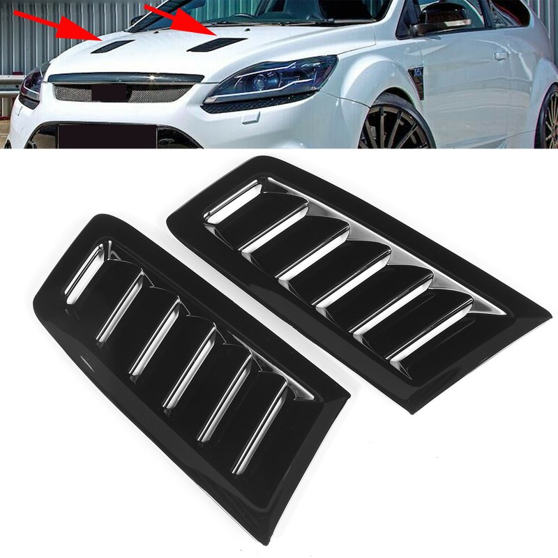 Pair of Front Bonnet Vents Hood Air Outlet Replacement for
