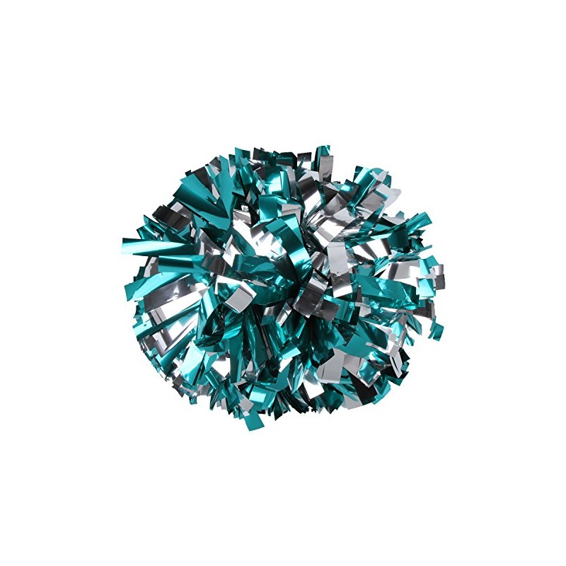 Metallic Cheerleader Cheerleading Pom Poms 6 inch 1 Pair 2