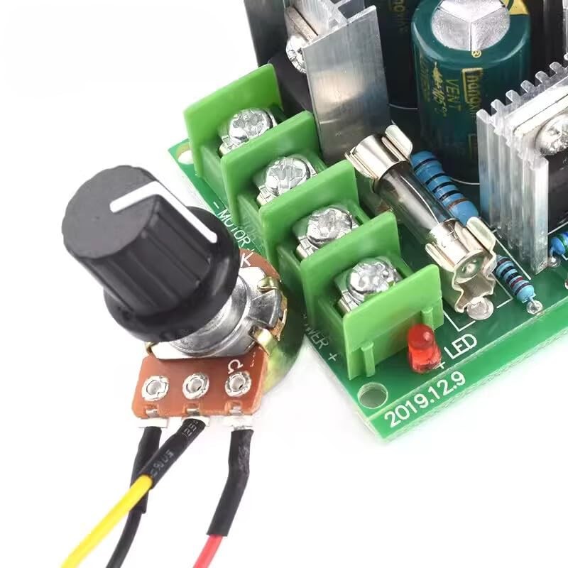 10V - 60V 20A DC Fused PWM Motor Speed Controller