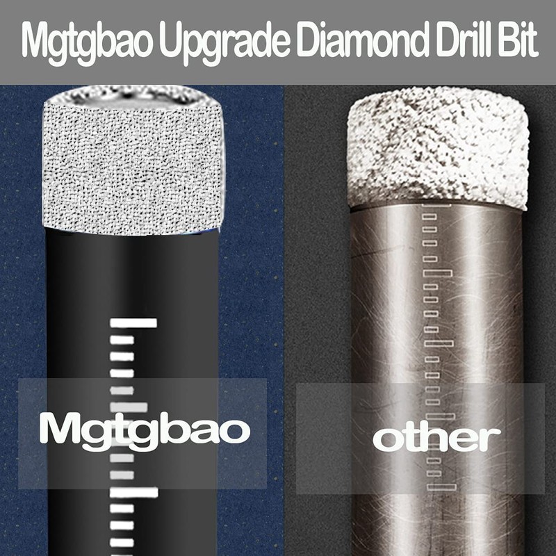 Mgtgbao 6PCS Dry Diamond Drill Bits Set, Core Drill bit