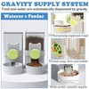 kathson Rabbit Gravity Auto Feeder Set 35oz Hanging Automatic Food