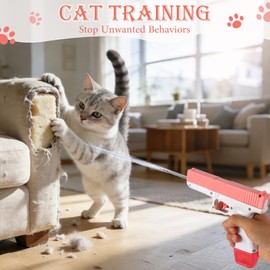 2 Pack Squirt Spray for Cats Dogs Training Squirt for Cats Deterrent Water Spray Pistols for Dogs Pets Training, Detachable Water Tank Design for Reduced Leaks (Blue & Pink)
