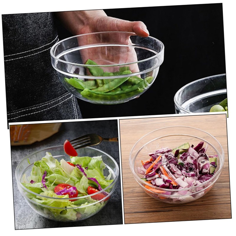 SHOWERORO Reusable Decorative Salad Bowl Fruit Serving Bowl for Kitchen