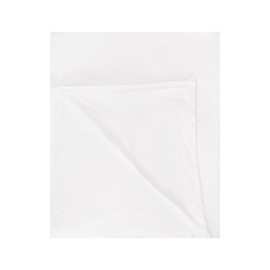 Venice Home 100% Cotton Flat Top Sheet Only - T-Shirt Fabric Jersey Knit - Extra Soft - Wrinkle Free - Machine Washable - Easy Fit - Breathable - Comfy (White, Twin)