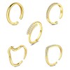 Briana Williams Toe Rings for Women Gold Toe Rings Set