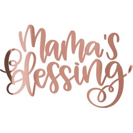 NBFU Blessed Mama Blessing Mom Momlife Quotes 3 (Rose Gold) (Set Of 2) Premium Waterproof Vinyl Decal Stickers For Laptop Phone Accessory Helmet Car Window Bumper Mug Tuber Cup Door Wall Decoration