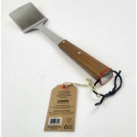 TRAEGER STAINLESS STEEL BBQ GRILLING SPATULA WITH TEAK WOOD HANDLE BAC531