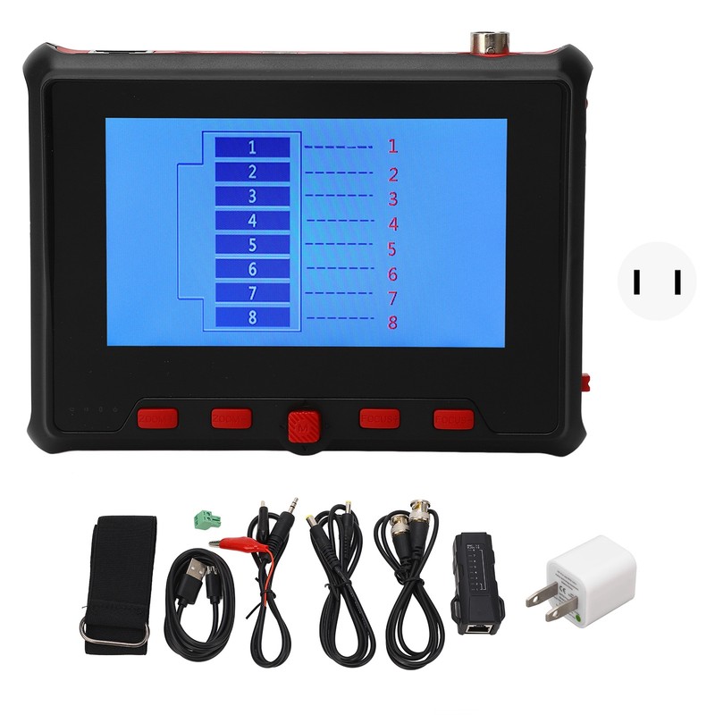 CCTV Test Monitor 4.3in Display AHD TVI CVI UTP Cable