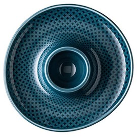 Rosenthal Junto Ocean Blue Egg Cup with Tray