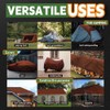 RAINDEWAY 8x8 Feet Super Heavy Duty 18 Mil Brown Poly