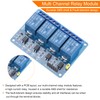 sourcing map 2 Pcs DC 5V 4 Channel Relay Module