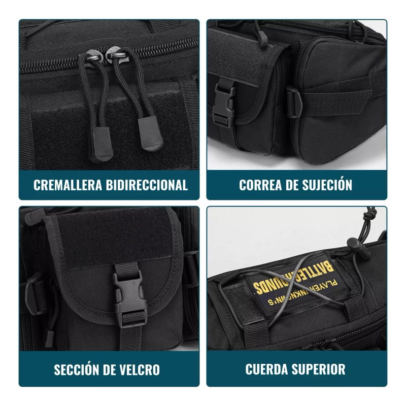 Deykay Cangurera Tactica Militar Impermeable Riñonera Deportiva