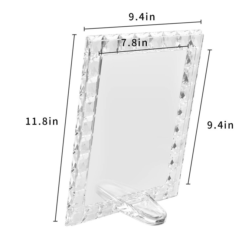 Luxury Crystal Picture Photo Frame,Grid Diamond Craft,Crystal Wedding Frame of