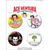 Ata-Boy Ace Ventura Set of Four 1.25 Inch Collectible Buttons