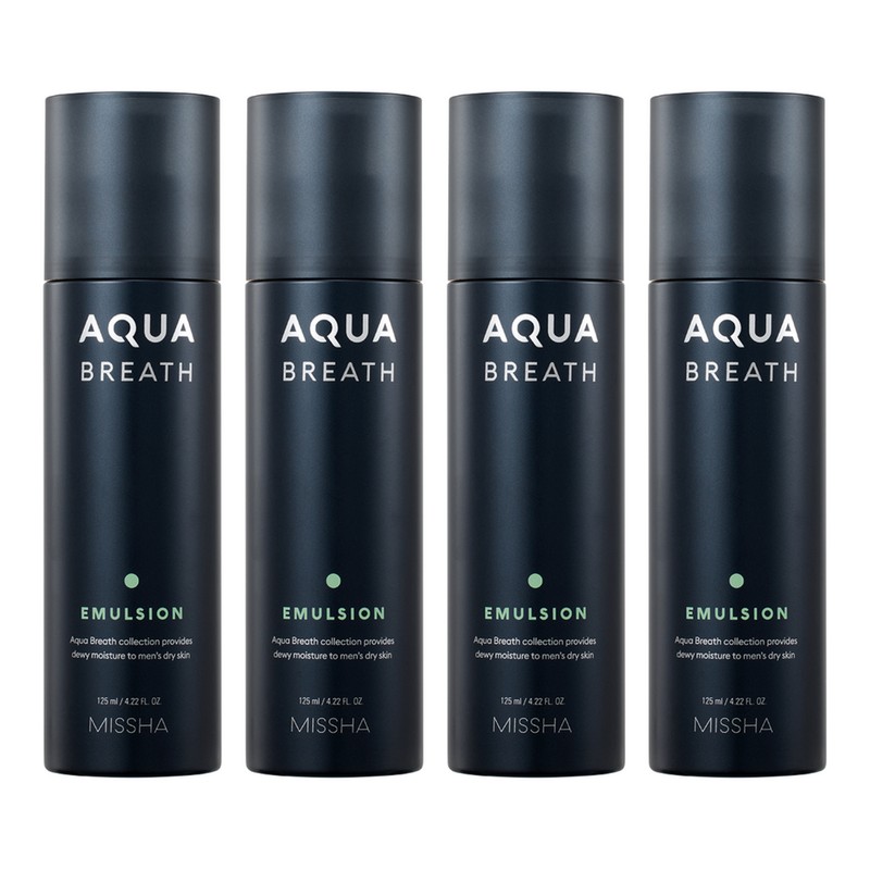 Partner_Reference Missha For Men Aqua Breath Emulsion Lotion 4pcs 125ml