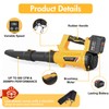 Electric Leaf Blower Cordless, Battery Powered Leaf Blower with 2