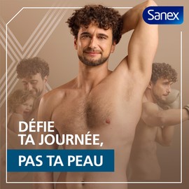 SANEX - Dermo Men Active Control 72 h Antiperspirant for men – powerful protection against sweat and odours – immediate feeling of nourished skin – does not contain alcohol - pack 6x50 ml