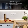 JUSJUBR Under Cabinet Lights Plug-in, 4 Pack x 12inch LED
