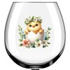 x12 Easter Egg Floral Chicks Glass Vinyl Decal Stickers Colour