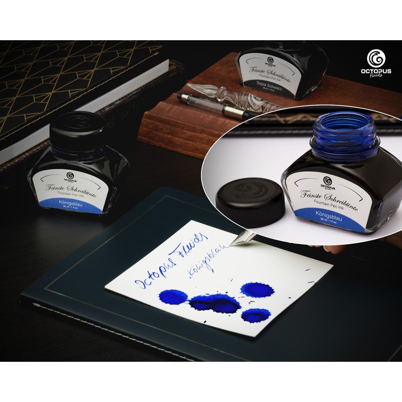 Kaweco Student Fountain Pen with 30 ml Fountain Pen Ink,