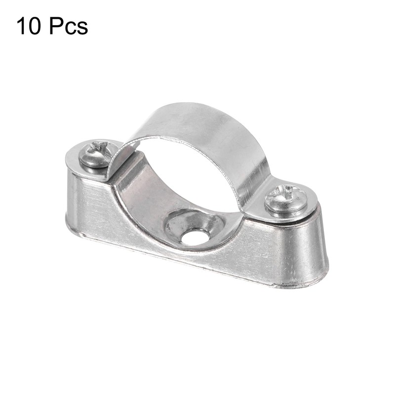 uxcell 10Pcs Pipe Support Pipe Bracket Clamp for OD 25mm
