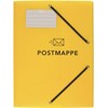 Postal Folder Polypropylene Yellow with Elastic Band