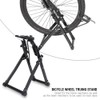 Wheel Truing Stand, Foldable Bike Tire Wheel Maintenance Holder Bicycle
