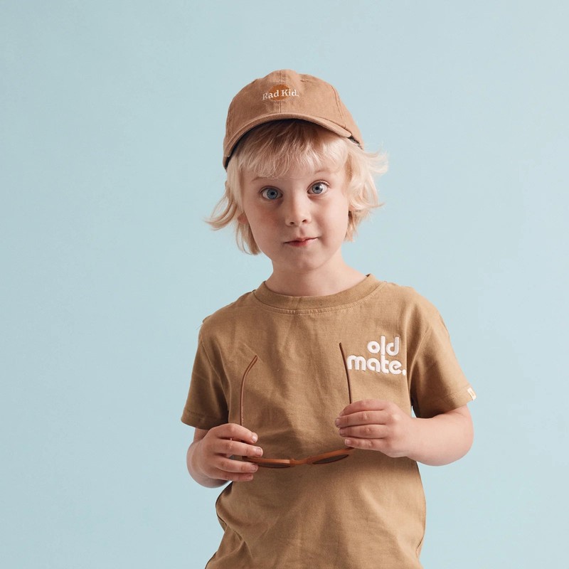 Banabae Kids Washed Baseball Cap - Rad Kid Desert Sand,