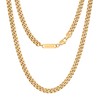 VEXXS 3/4/5/6 mm Men's Curb Chain, 18 K Gold Plated