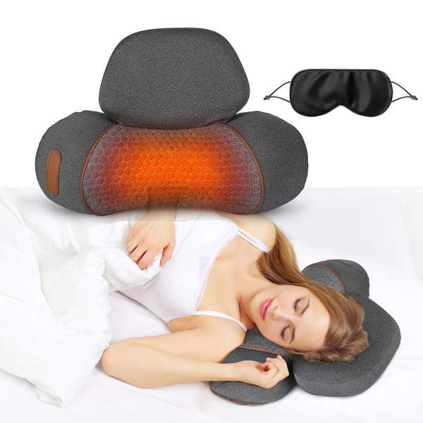 iMounTEK 3 in 1 Neck Massager Pillow with Vibration Heating