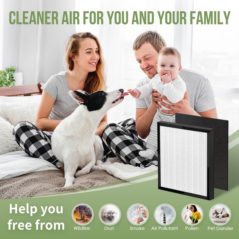Nisreen WK01234QPC Filter Replacement Kit Compatible with Oreck Air Pu-rifier