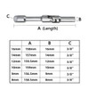 DPTOOL 6pcs 3/8" Drive Extra Long Glow Plug Socket Set,