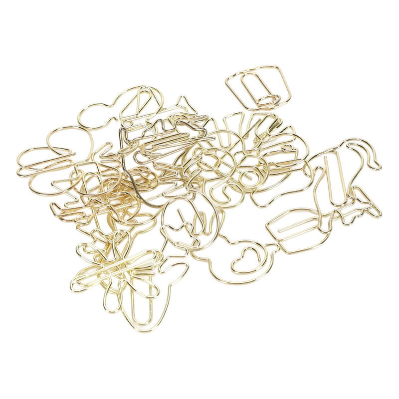 100 Pcs Fancy Paperclips Large Plastic Covered Wire Multi Purpose