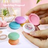 Yicaam Pack of 24 Mini Macaron Storage Boxes, Macaron Jewellery