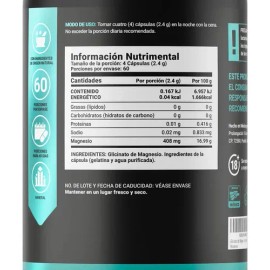 Glicinato De Magnesio 408mg De 240 Cápsulas. B Life                                                                                                   