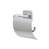 Tiger Onu Toilet Roll Holder with Cover, Stainless Steel, Chrome,