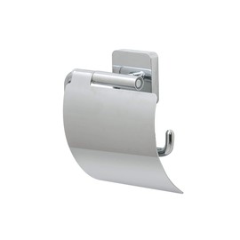 Tiger Onu Toilet Roll Holder with Cover, Stainless Steel, Chrome, 13 x 12.6 x 4.2 cm