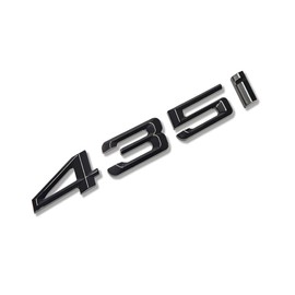 MCK Auto - 435i Black Glossy Front Rear Rear Black Badge Logo Boot Emblem Sticker Glue Tuning